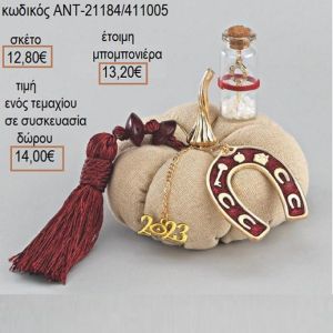ΠΕΤΑΛΟ ΚΑΙ ΜΠΟΥΚΑΛΑΚΙ ΣΕ ΜΠΕΖ ΥΦΑΣΜΑΤΙΝΗ ΚΟΛΟΚΥΘΑ