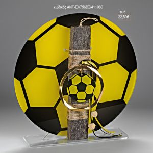 μπάλα αεκ σε plexiglass βάση λαμπάδα πασχαλινή αντ-ελ756βσ