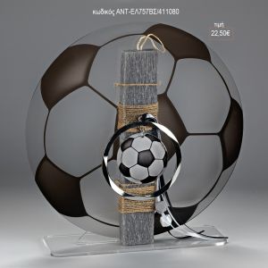 μπάλα παοκ σε plexiglass βάση λαμπάδα πασχαλινή αντ-ελ757βσ