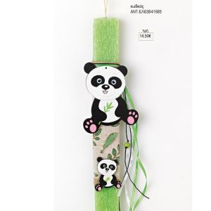 αρκουδάκι πάντα panda πασχαλινή λαμπάδα αντ-ελ638