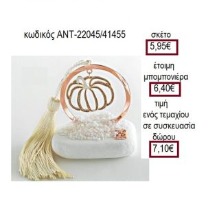 ΚΟΛΟΚΥΘΑ ΡΟΖ ΧΡΥΣΟ ΣΕ ΚΥΚΛΟ ΠΑΝΩ ΣΕ ΒΟΤΣΑΛΟ